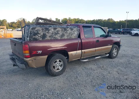 1999 Chevrolet Silverado 1500 Ls из США, поврежденный, VIN 2GCEK19T6X1206425